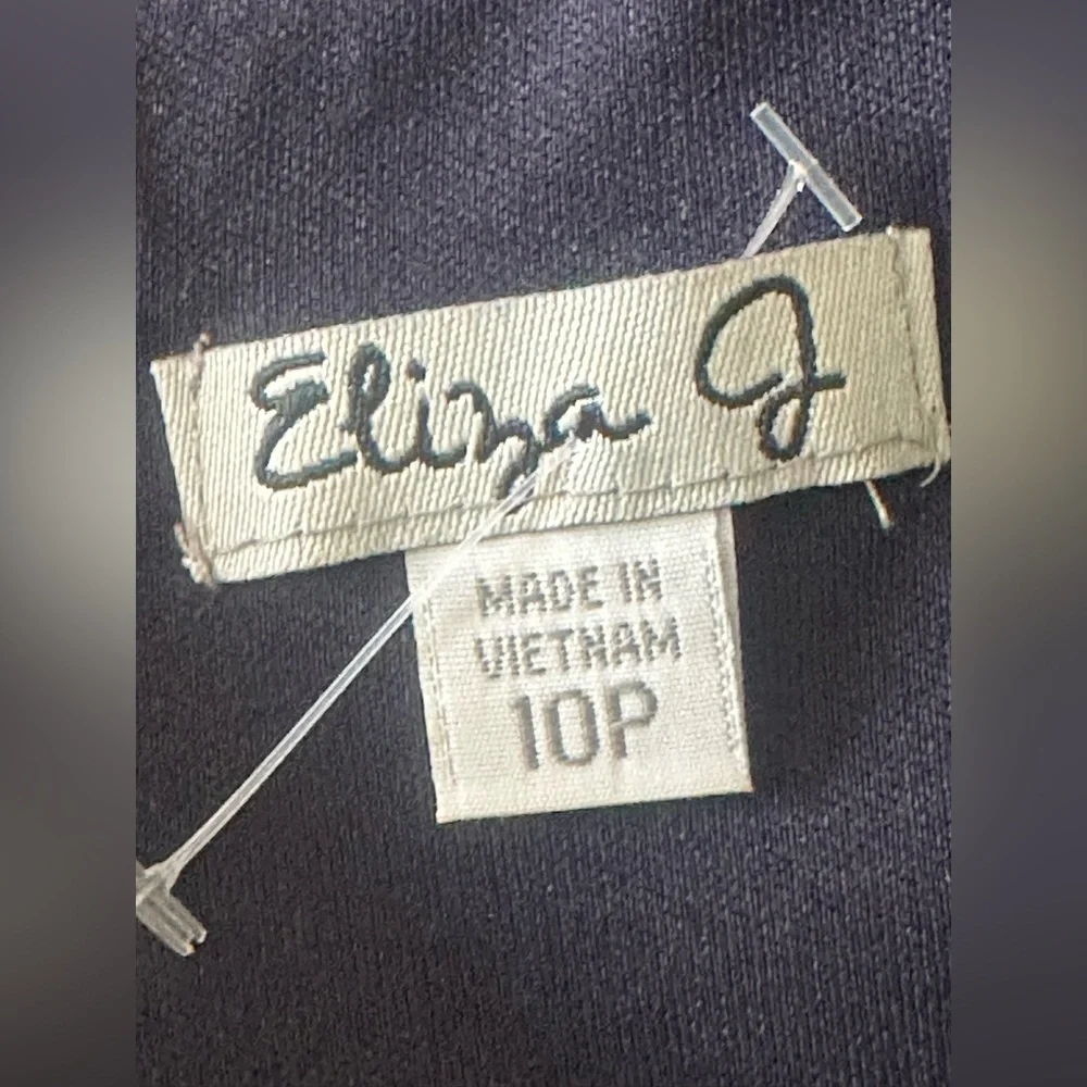 ELIZA J Navy Blue Sheath Dress Size 10P - Picture 5 of 6